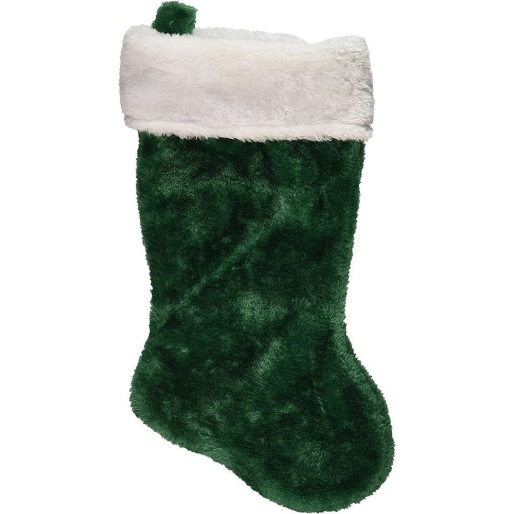 🟣bogo -  Christmas Stocking Plush Green Plush 15.5" tall by Merry Brite